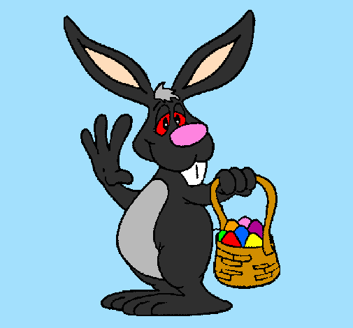 Rabbit with basket
