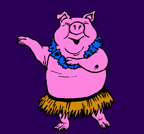 Hawaiian pig