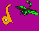 Coloring page Dragonfly painted byemma