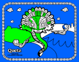 Coloring page Quetz painted bydylan