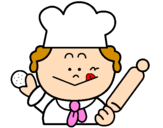 Coloring page Cook 2 painted byflora