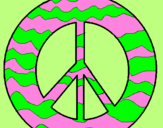 Coloring page Peace symbol painted bymr.laughs-a-lot-lol-lol-!