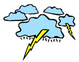Coloring page Lightning painted bynice