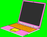 Coloring page Laptop painted byALIS