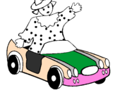 Coloring page Doll in convertible painted by7725555595uiyy88780o000uu