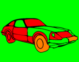 Coloring page Sports car painted byMichael Jackson