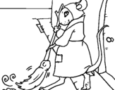 Coloring page The vain little mouse 1 painted bylola