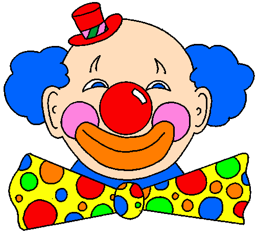 Clown with a big grin