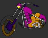Coloring page Motorbike painted bygsselle