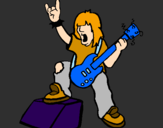 Coloring page Rocker painted byhope you like this