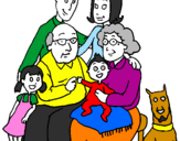 Coloring page Family  painted byfatinnayihah