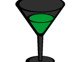 Coloring page Cocktail painted byemily