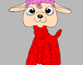 Coloring page Lamb II painted bymoshi count