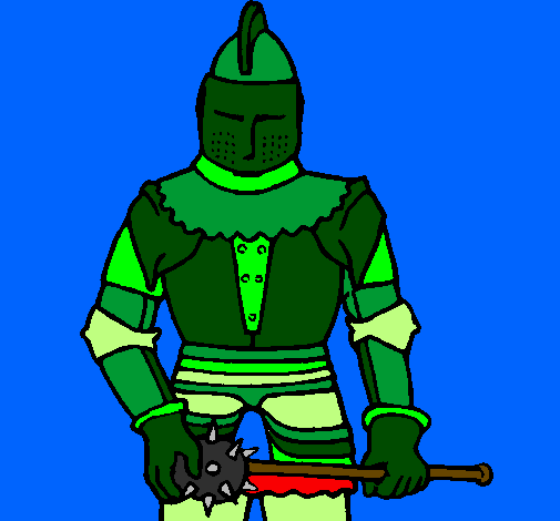 Knight with mace