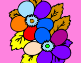 Coloring page Flowers painted byelia