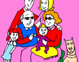 Coloring page Family  painted byjoha
