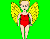 Coloring page Evil angel painted byanaflavia