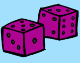 Coloring page Dice painted byviviana