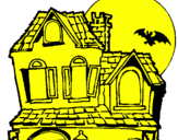 Coloring page Mysterious house painted bycynthia