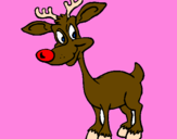 Coloring page Young reindeer painted byphillip alfonso