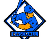 Coloring page Baseball logo painted byraymond sanchez