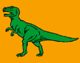 Coloring page Tyrannosaurus Rex painted bygavin