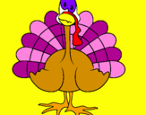 Coloring page Turkey painted bymacy
