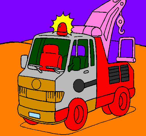 Coloring page Tow truck painted bylkhgfjfhjvjhng55555555555