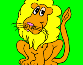 Coloring page Lion painted bylisa
