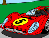 Coloring page Car number 5 painted byRider Master