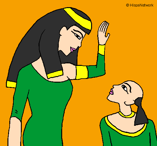 Egyptian mother and son