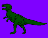 Coloring page Tyrannosaurus Rex painted byIratxe