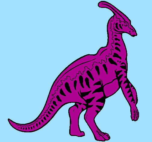 Striped Parasaurolophus