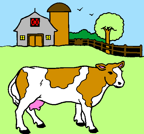 Cow out to pasture