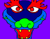 Coloring page Dragon painted byshorty