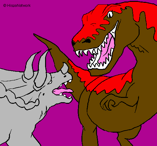 Dinosaur fight