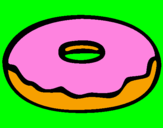 Coloring page Doughnut painted by[zygis] ir [ausrine]mig.]