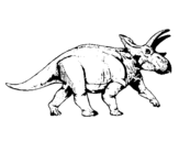 Coloring page Triceratops painted byMichael