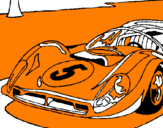 Coloring page Car number 5 painted by5i9e77jlkl7
