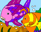 Coloring page Fish painted byWyatt