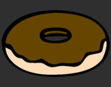 Coloring page Doughnut painted byLISA