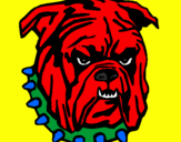 Coloring page Bulldog painted byL.J.