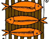 Coloring page Fish painted byivan