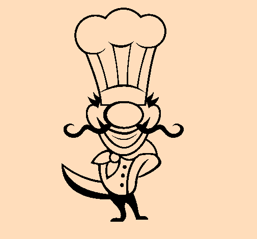 Coloring page Cook IV painted bysumer