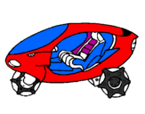 Coloring page Space bike painted byvictor