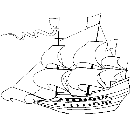 17th century sailing boat