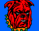 Coloring page Bulldog painted byL.J.