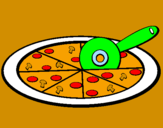 Coloring page Pizza painted byainhoa
