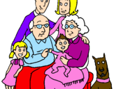 Coloring page Family  painted byfamiy