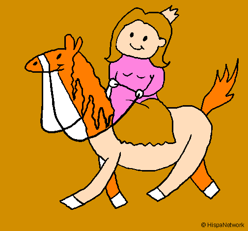Princess on horseback